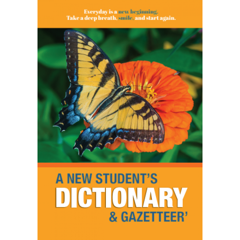 A New Student's Dictionary and Gazetteer (butterfly cover)